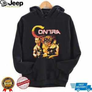 Retro 80s Contra Video Game Action Movie Mashup T Shirt
