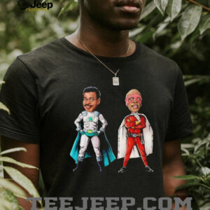 Retro 90s Superhero Duo Meteor Man and Blankman Cartoon T Shirt