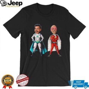 Retro 90s Superhero Duo Meteor Man and Blankman Cartoon T Shirt