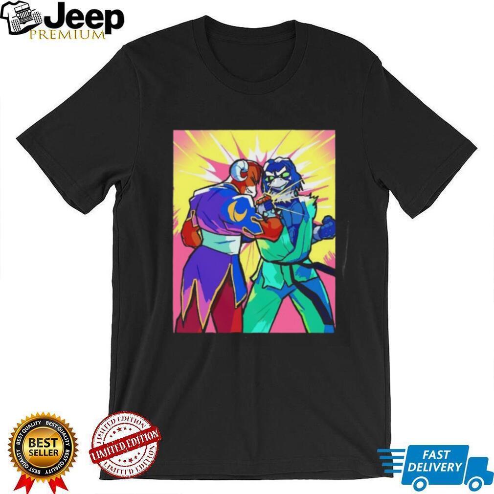 Retro Anime Style Fighting Character Colorful Graphic Gamer T Shirt Retro Anime Style Fighting Character Colorful Graphic Gamer T Shirt