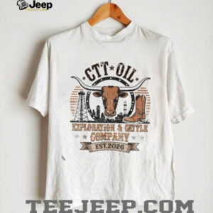 Retro CTT Oil Exploration & Cattle Company Est 2026 White Tee
