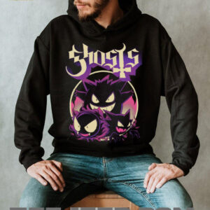Retro Ghost Type Trio Gengar Haunter Gastly Graphic Tee