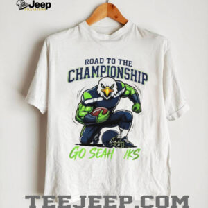 Road To The Championship Go Seahawks Mascot Graphic T Shirt