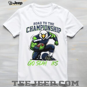 Road To The Championship Go Seahawks Mascot Graphic T Shirt
