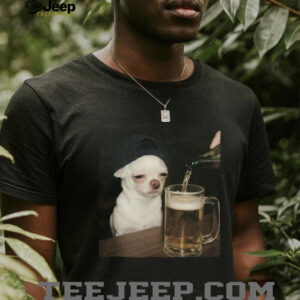 Sad Chihuahua Drinking Beer Meme Sweatshirt Funny Dog Lover Gift