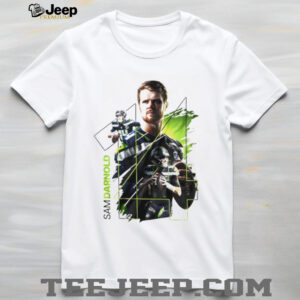 Sam Darnold Seattle Seahawks Action Montage Signature Series T Shirt