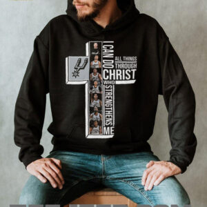 San Antonio Spurs I Can Do All Things Through Christ Cross T Shirt San Antonio Spurs I Can Do All Things Through Christ Cross T Shirt