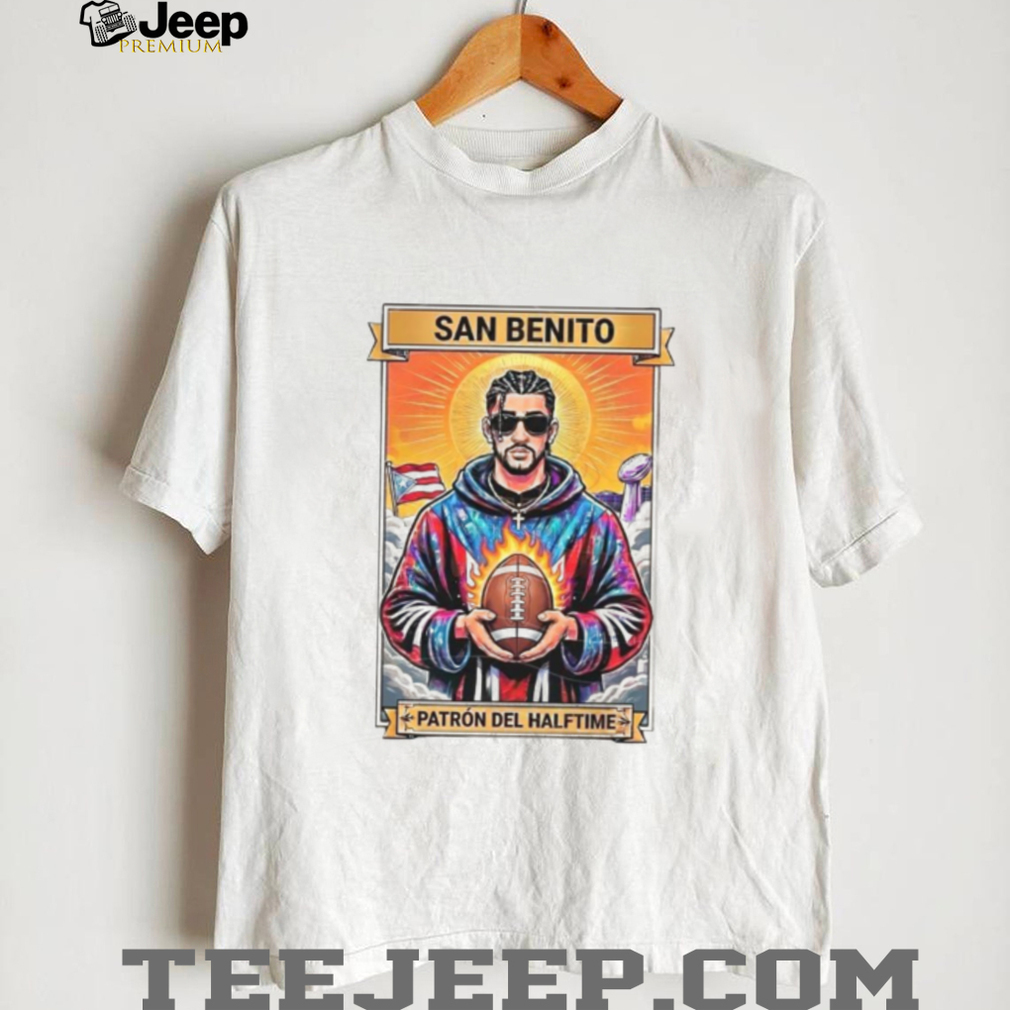 San Benito Patrón Del Halftime Bad Bunny Football Super Bowl Art T Shirt San Benito Patrón Del Halftime Bad Bunny Football Super Bowl Art T Shirt