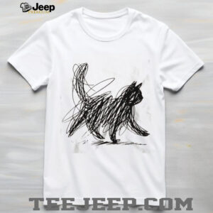 Scribble Cat Minimalist Sketch Hand Drawn Art T Shirt Scribble Cat Minimalist Sketch Hand Drawn Art T Shirt