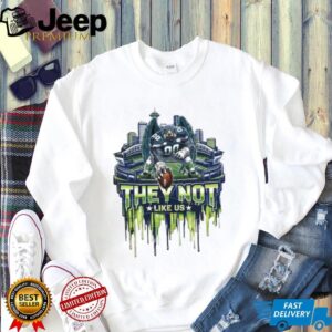 Seattle Football They Not Like Us Eagle Mascot Stadium Drip T Shirt T Shirt