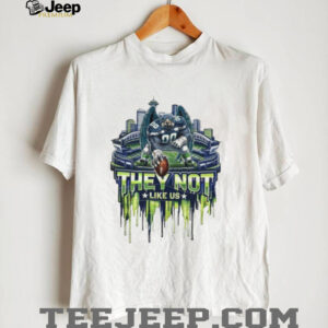 Seattle Football They Not Like Us Eagle Mascot Stadium Drip T Shirt T Shirt
