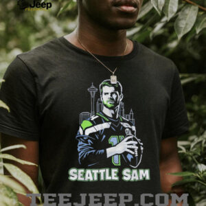 Seattle Sam Darnold Seahawks Skyline Player Tribute T Shirt