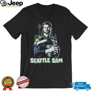 Seattle Sam Darnold Seahawks Skyline Player Tribute T Shirt