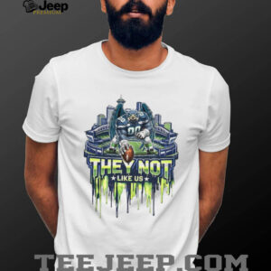 Seattle Seahawk Football mascot they not like us LIX Super Bowl 2026 shirt