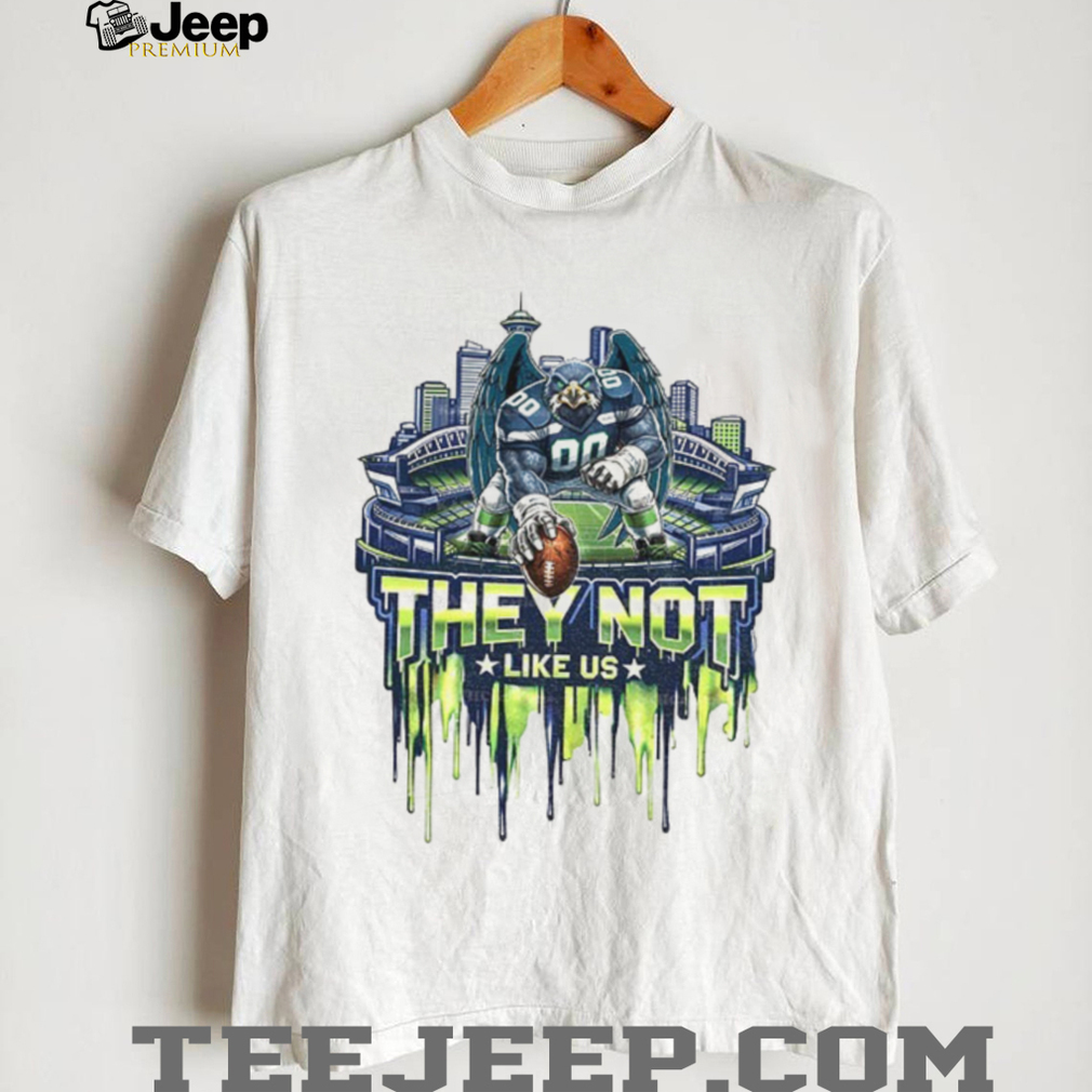 Seattle Seahawk Football mascot they not like us LIX Super Bowl 2026 shirt Seattle Seahawk Football mascot they not like us LIX Super Bowl 2026 shirt