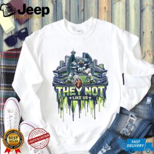 Seattle Seahawk Football mascot they not like us LIX Super Bowl 2026 shirt