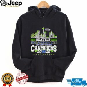Seattle Seahawk West Division 2025 Champions player name Skyline shirt