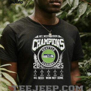 Seattle Seahawks 2025 NFC West Division Champions T Shirt