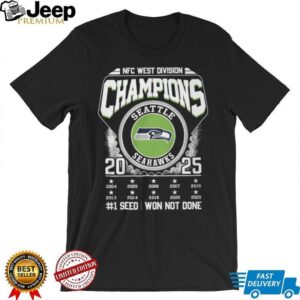 Seattle Seahawks 2025 NFC West Division Champions T Shirt