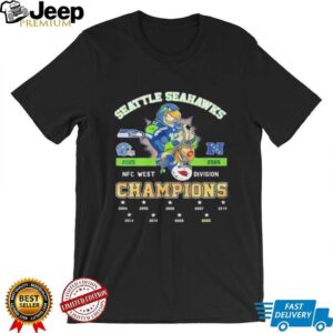 Seattle Seahawks 2025 NFC West Division Champions sports shirt