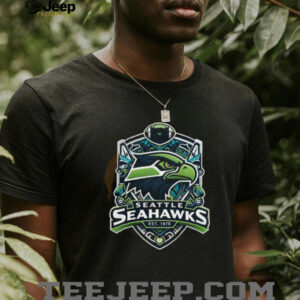Seattle Seahawks Est 1976 Native Inspired Crest Shield Football T Shirt T Shirt
