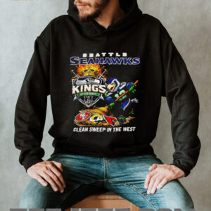 Seattle Seahawks Football NFC clean sweep in the west king of the west shirt