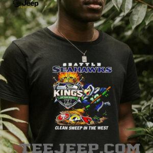 Seattle Seahawks Football NFC clean sweep in the west king of the west shirt