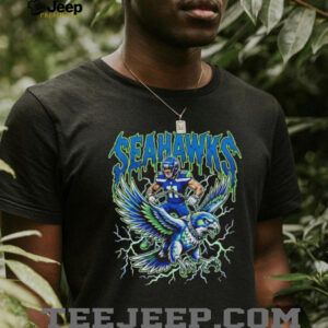 Seattle Seahawks Jaxon Smith Njigba Riding Hawk Graphic Tee