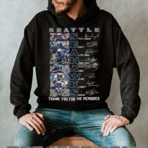 Seattle Seahawks Legends Signatures Thank You For The Memories Shirt Seattle Seahawks Legends Signatures Thank You For The Memories Shirt