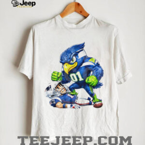 Seattle Seahawks Mascot vs New England Patriots Rivalry T Shirt
