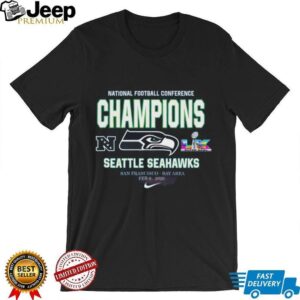 Seattle Seahawks NFC Champions Super Bowl LX 2026 Commemorative T Shirt Seattle Seahawks NFC Champions Super Bowl LX 2026 Commemorative T Shirt