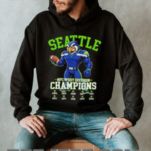 Seattle Seahawks NFC West Division Champions Mascot T Shirt Seattle Seahawks NFC West Division Champions Mascot T Shirt