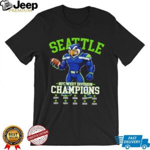 Seattle Seahawks NFC West Division Champions Mascot T Shirt