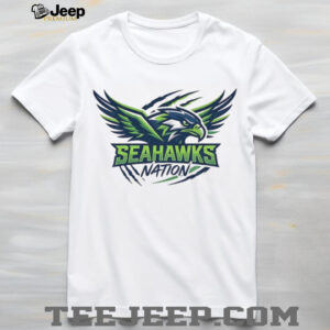 Seattle Seahawks Nation NFC Football Team Logo Game Day Graphic T Shirt