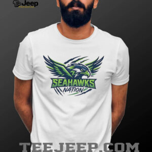 Seattle Seahawks Nation NFC Football Team Logo Game Day Graphic T Shirt