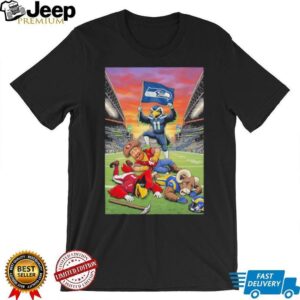 Seattle Seahawks beat San Francisco 49ers Arizona Cardinals Los Angeles Rams mascot shirt Seattle Seahawks beat San Francisco 49ers Arizona Cardinals Los Angeles Rams mascot shirt