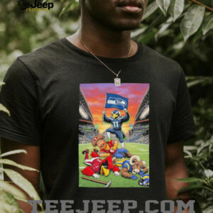 Seattle Seahawks beat San Francisco 49ers Arizona Cardinals Los Angeles Rams mascot shirt