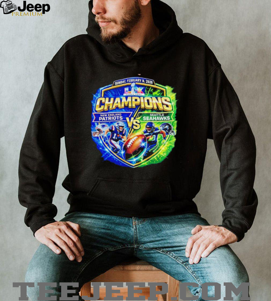 Seattle Seahawks vs New England Patriots Football LIX Super Bowl Feb 8 2026 vintage shirt Seattle Seahawks vs New England Patriots Football LIX Super Bowl Feb 8 2026 vintage shirt