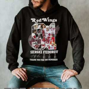 Sergei Fedorov Detroit Red Wings Thank You For The Memories T Shirt Sergei Fedorov Detroit Red Wings Thank You For The Memories T Shirt