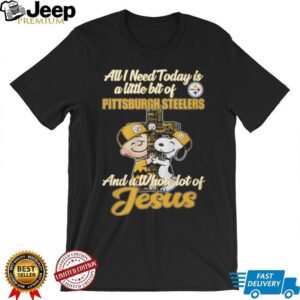 Snoopy Charlie Brown Pittsburgh Steelers & Jesus T Shirt Snoopy Charlie Brown Pittsburgh Steelers & Jesus T Shirt