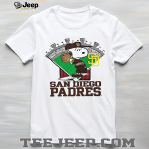 Snoopy San Diego Padres stadium cartoon shirt Snoopy San Diego Padres stadium cartoon shirt