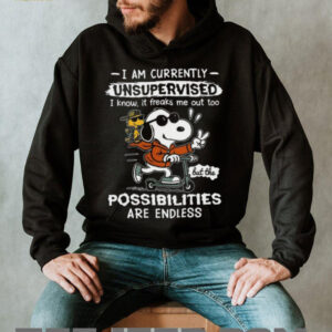 Snoopy Unsupervised Possibilities Are Endless Scooter Tee Snoopy Unsupervised Possibilities Are Endless Scooter Tee