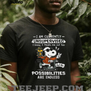 Snoopy Unsupervised Possibilities Are Endless Scooter Tee