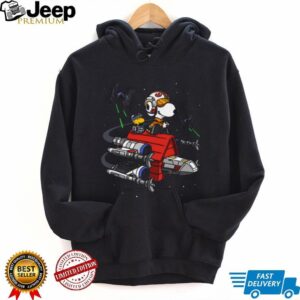 Snoopy X Wing Pilot Star Wars Mashup Joe Cool Space T Shirt