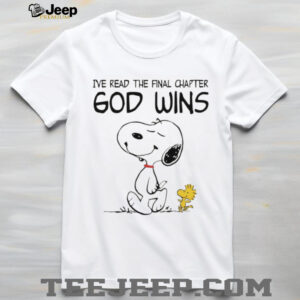 Snoopy and Woodstock I’ve read the final chapter God wins shirt