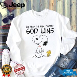 Snoopy and Woodstock I’ve read the final chapter God wins shirt