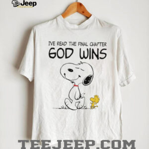 Snoopy and Woodstock I’ve read the final chapter God wins shirt
