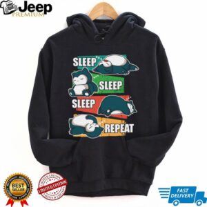 Snorlax “Sleep, Sleep, Sleep, Repeat” Funny Pokémon Nap T Shirt