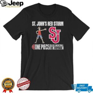 St John’s Red Storm X One Piece College Basketball US Voyage 2026 Unisex T shirt St John’s Red Storm X One Piece College Basketball US Voyage 2026 Unisex T shirt