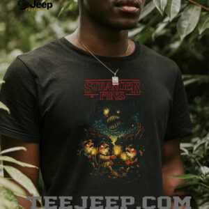 Stranger Fins Anglerfish T Shirt Retro 80s Deep Sea Parody Graphic